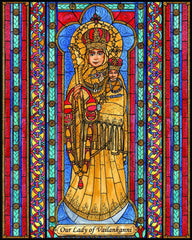 Wood Plaque - Our Lady of Vailankanni by B. Nippert