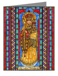Custom Text Note Card - Our Lady of Vailankanni by B. Nippert