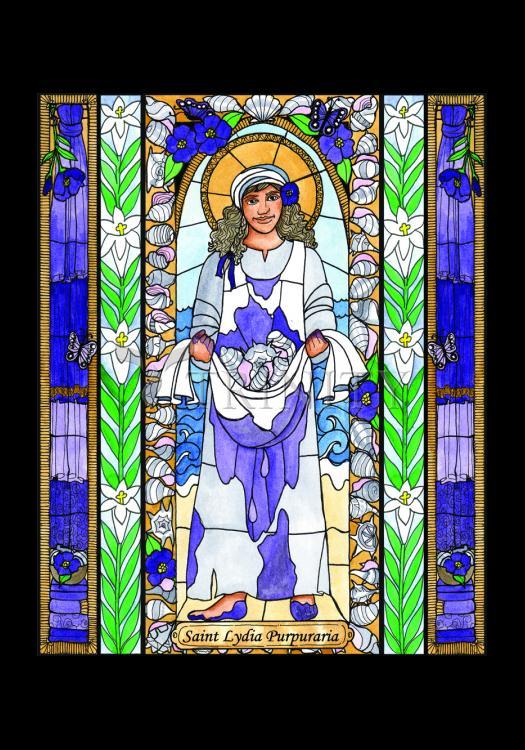 St. Lydia Purpuraria - Holy Card
