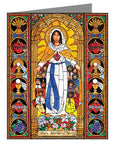 Custom Text Note Card - Mary, Mother of Mercy by B. Nippert
