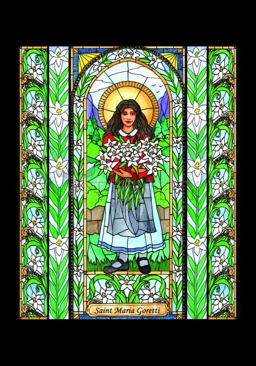 St. Maria Goretti - Holy Card