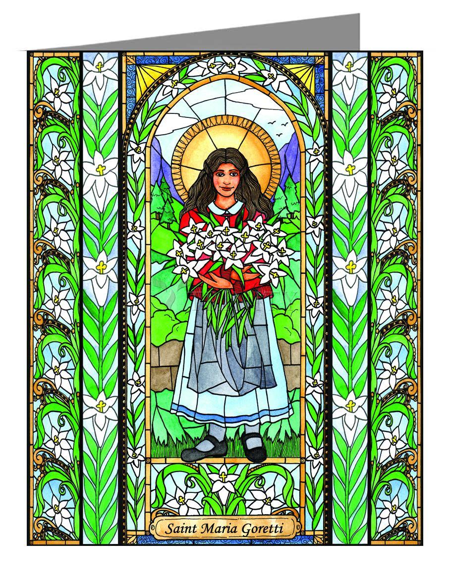 St. Maria Goretti - Note Card Custom Text