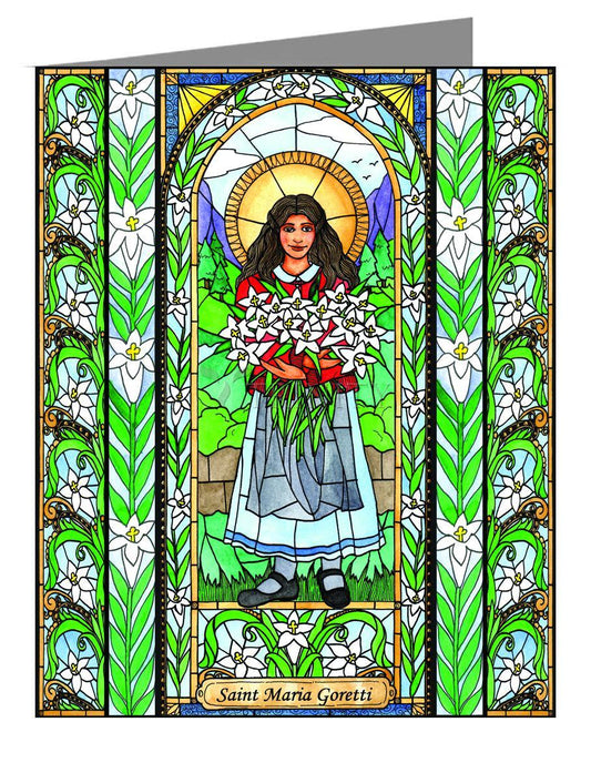 St. Maria Goretti - Note Card Custom Text by Brenda Nippert - Trinity Stores