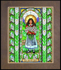 Wood Plaque Premium - St. Maria Goretti by B. Nippert