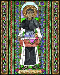 Wood Plaque - St. Martin de Porres by B. Nippert