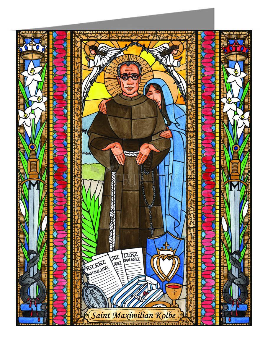 St. Maximilian Kolbe - Note Card Custom Text
