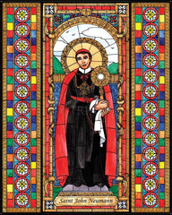 Wood Plaque - St. John Neumann by B. Nippert