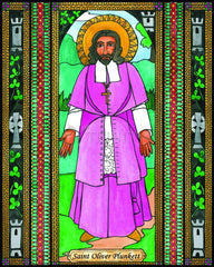 Wood Plaque - St. Oliver Plunkett by B. Nippert