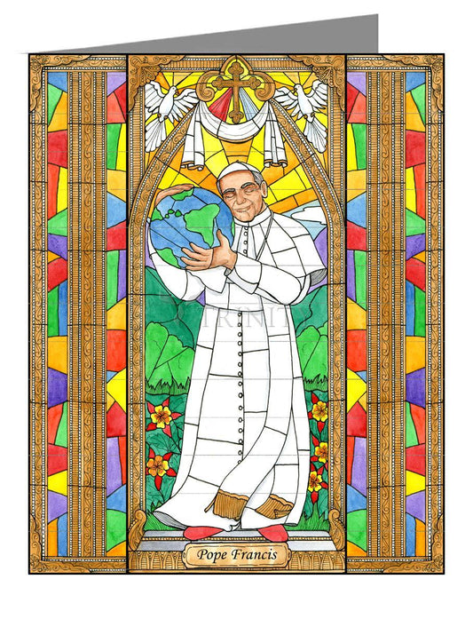 Pope Francis - Note Card Custom Text
