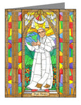 Custom Text Note Card - Pope Francis by B. Nippert