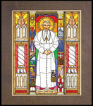 Wood Plaque Premium - St. John Paul II by B. Nippert
