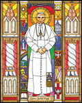 Wood Plaque - St. John Paul II by B. Nippert