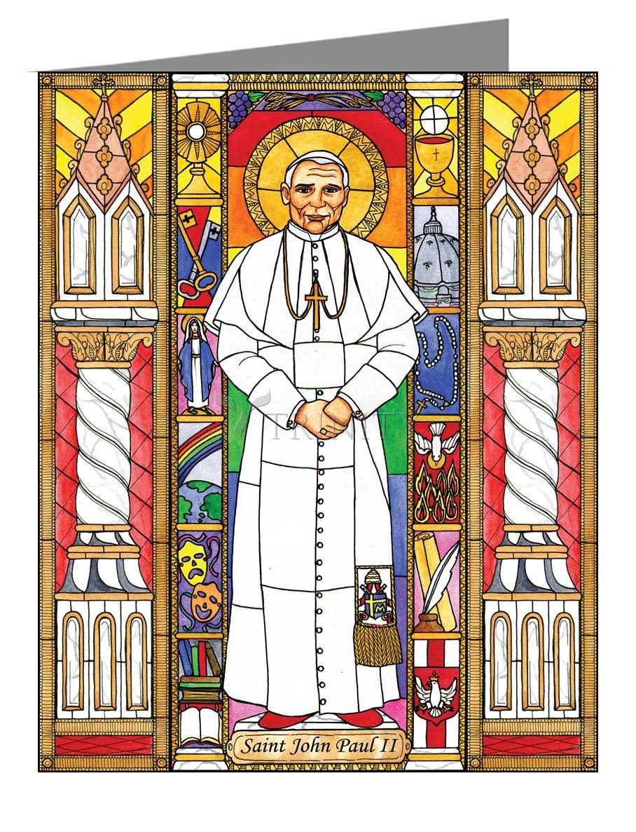 St. John Paul II - Note Card Custom Text