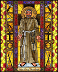 Wood Plaque - St. Padre Pio by B. Nippert