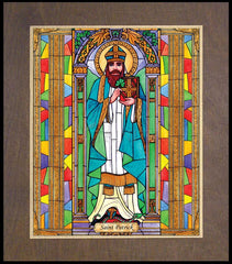 Wood Plaque Premium - St. Patrick by B. Nippert