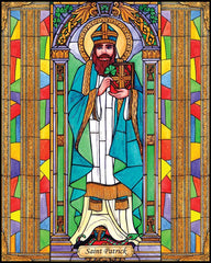 Wood Plaque - St. Patrick by B. Nippert