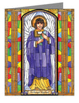 Custom Text Note Card - St. Raphael Archangel by B. Nippert