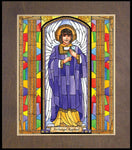 Wood Plaque Premium - St. Raphael Archangel by B. Nippert