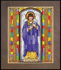 Wood Plaque Premium - St. Raphael Archangel by B. Nippert