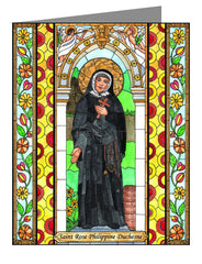 Custom Text Note Card - St. Rose Duchesne by B. Nippert