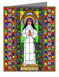 Custom Text Note Card - St. Rose of Lima by B. Nippert