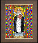 Wood Plaque Premium - St. Catherine of Siena by B. Nippert