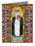 Custom Text Note Card - St. Catherine of Siena by B. Nippert