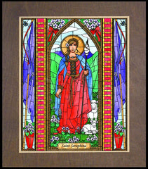 Wood Plaque Premium - St. Seraphina by B. Nippert