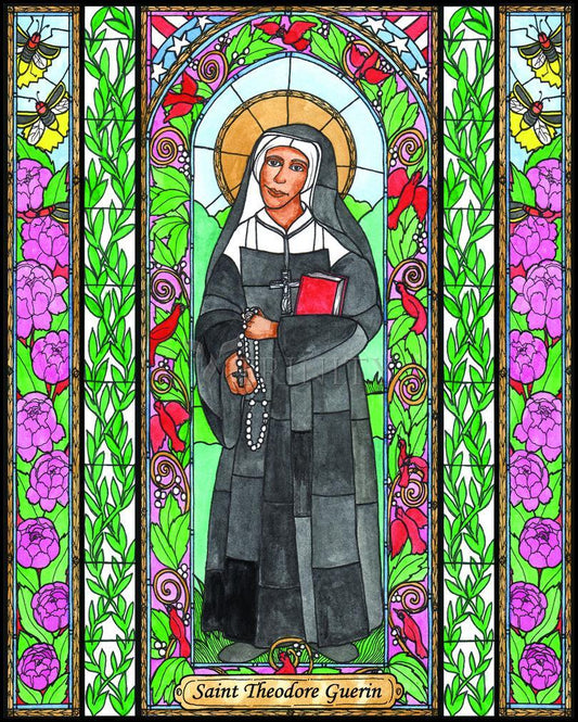 St. Mother Théodore Guérin - Wood Plaque