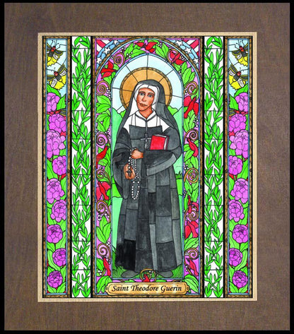 St. Mother Théodore Guérin - Wood Plaque Premium
