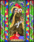 Wood Plaque - St. Teresa of Avila by B. Nippert