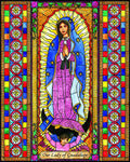 Wood Plaque - Our Lady of Guadalupe by B. Nippert