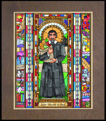 Wood Plaque Premium - St. Vincent de Paul by B. Nippert