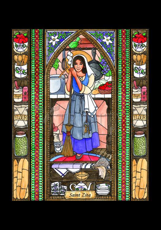 St. Zita - Holy Card by Brenda Nippert - Trinity Stores