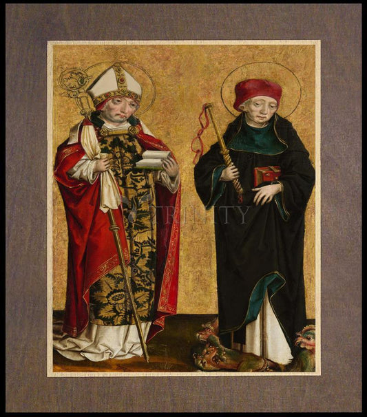 Sts. Adalbert and Procopius - Wood Plaque Premium