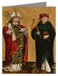 Custom Text Note Card - Sts. Adalbert and Procopius by Museum Art