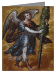 Custom Text Note Card - Angel Carrying a Cypress by Museum Art