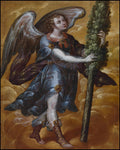 Wood Plaque - Angel Carrying a Cypress by Museum Art