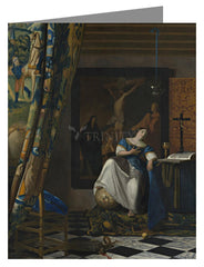 Custom Text Note Card - Allegory of Catholic Faith by Museum Art