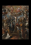 Holy Card - Allegory of Crucifixion with Jesuit Saints by Museum Art