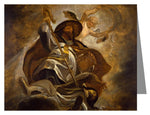 Custom Text Note Card - St. Athanasius of Alexandria Defeating Arius by Museum Art