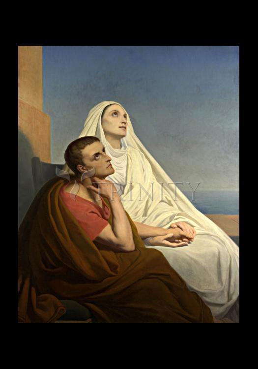 Sts. Augustine and Monica - Holy Card