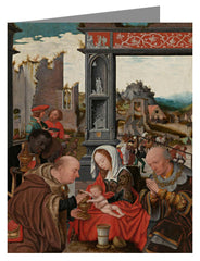 Custom Text Note Card - Adoration of the Magi by Museum Art