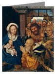 Custom Text Note Card - Adoration of the Magi by Museum Art