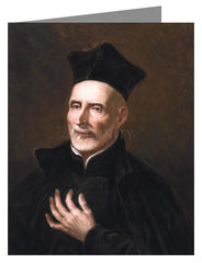 Custom Text Note Card - St. Joseph of Calasanz by Museum Art