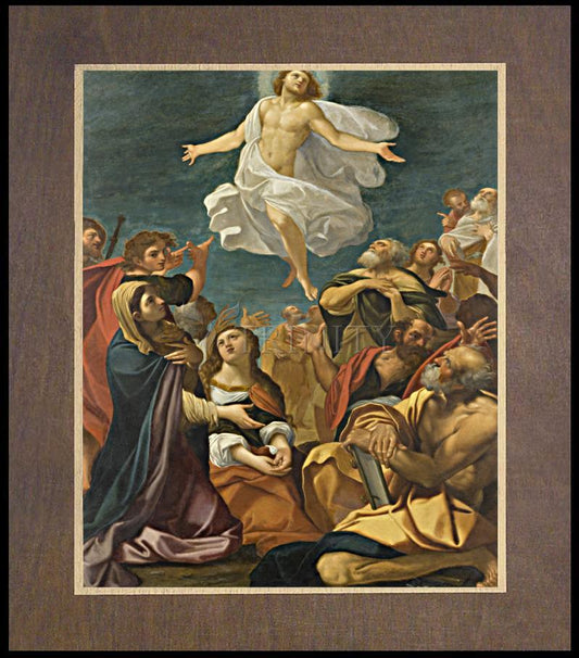 Ascension of Christ - Wood Plaque Premium