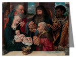 Custom Text Note Card - Adoration of the Magi by Museum Art
