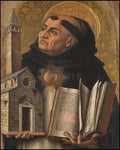Wood Plaque - St. Thomas Aquinas by Museum Art