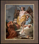Wood Plaque Premium - St. Abraham and Three Angels by Museum Art