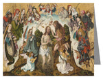 Custom Text Note Card - Baptism of Christ by Museum Art